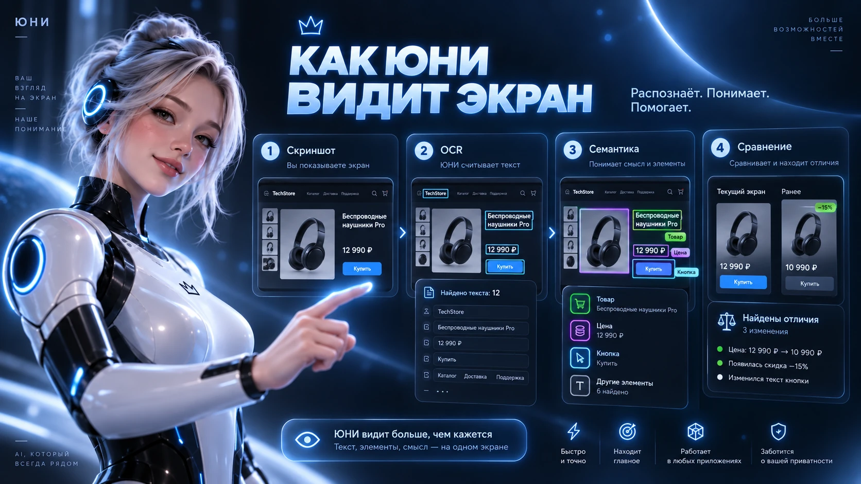 Как UNI видит экран